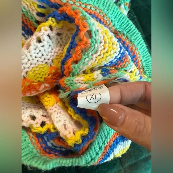 Colorful Striped Knit Sweater - Picture 7 of 7